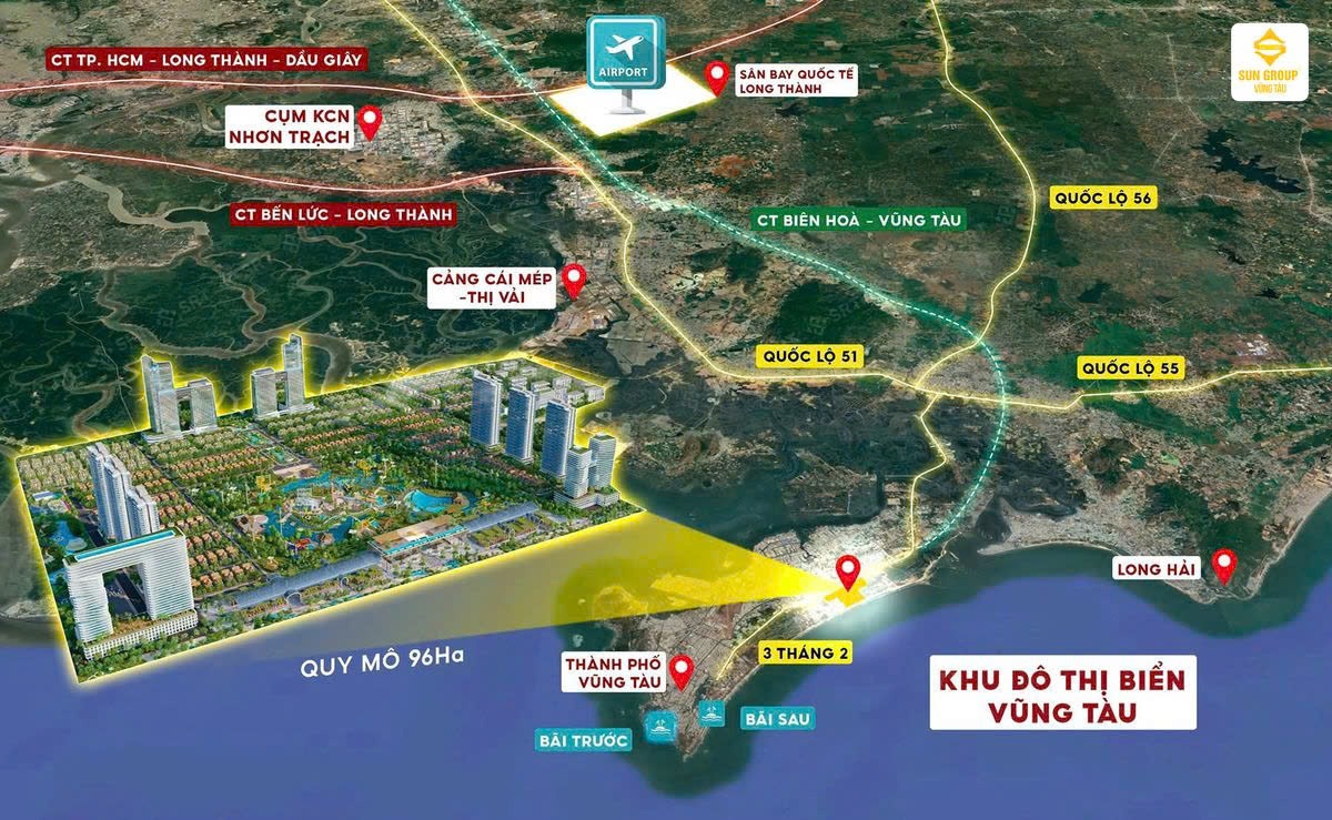Vị trí dự án sun vũng tàu blanca city